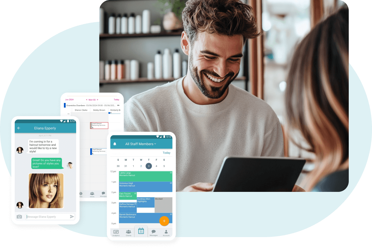 staff-management-image 3 staff scheduling and customer messaging